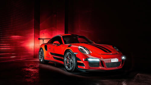Красный Porsche GT3