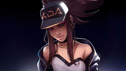 Akali with a sly look from the league of legends game, League Of Legends