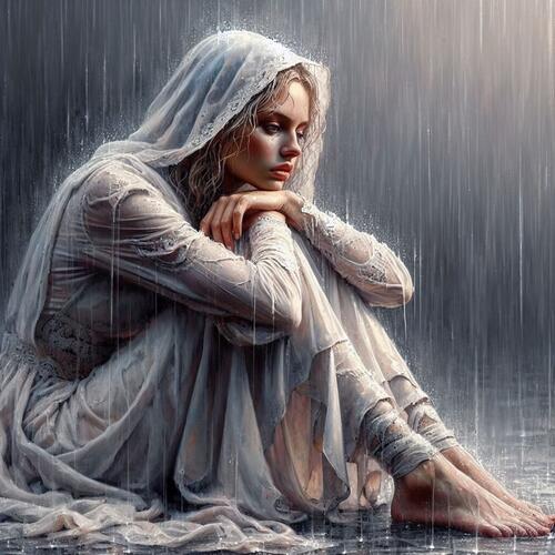 Sadness in the rain