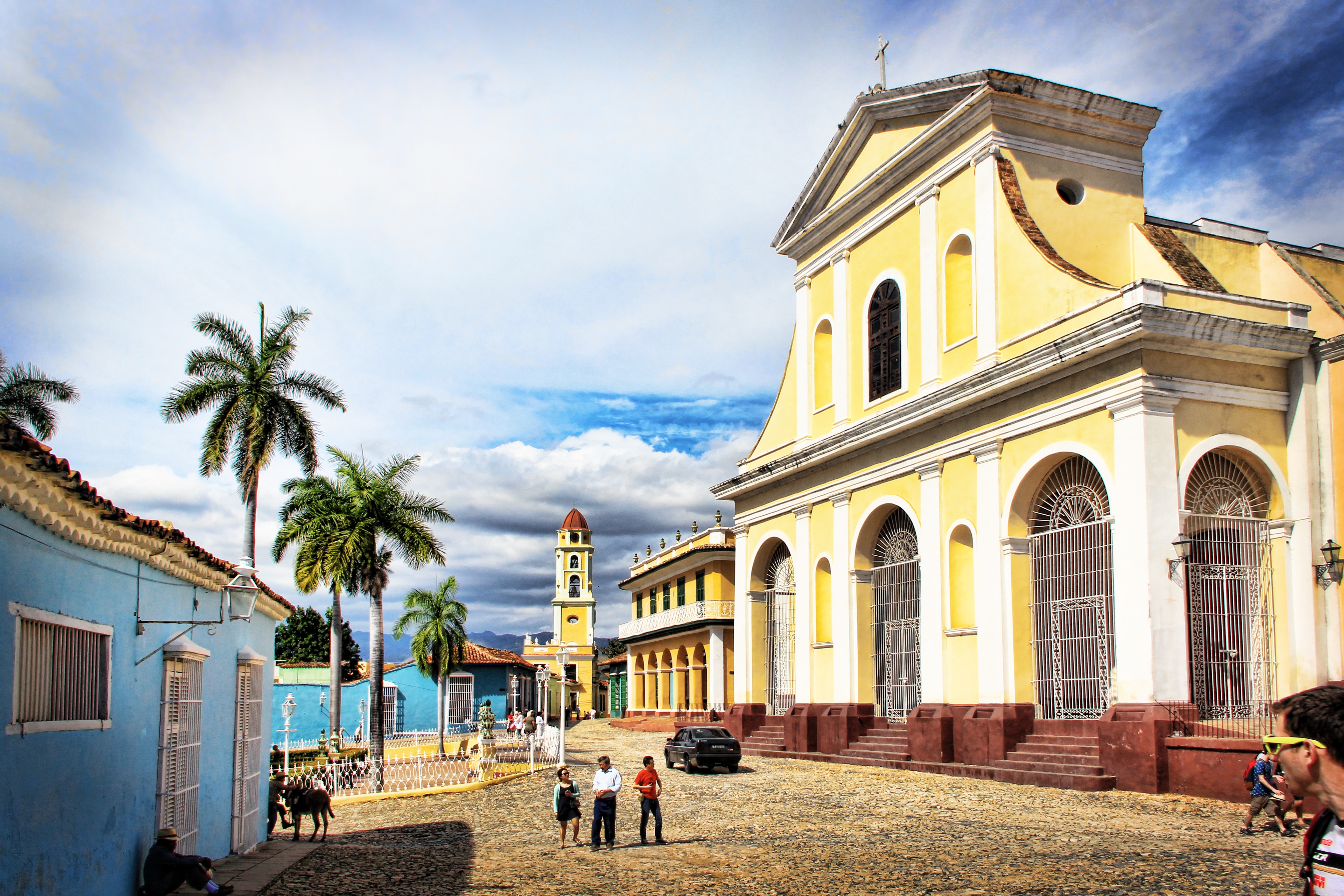 Бесплатное фото Старинный дворец в городе Куба