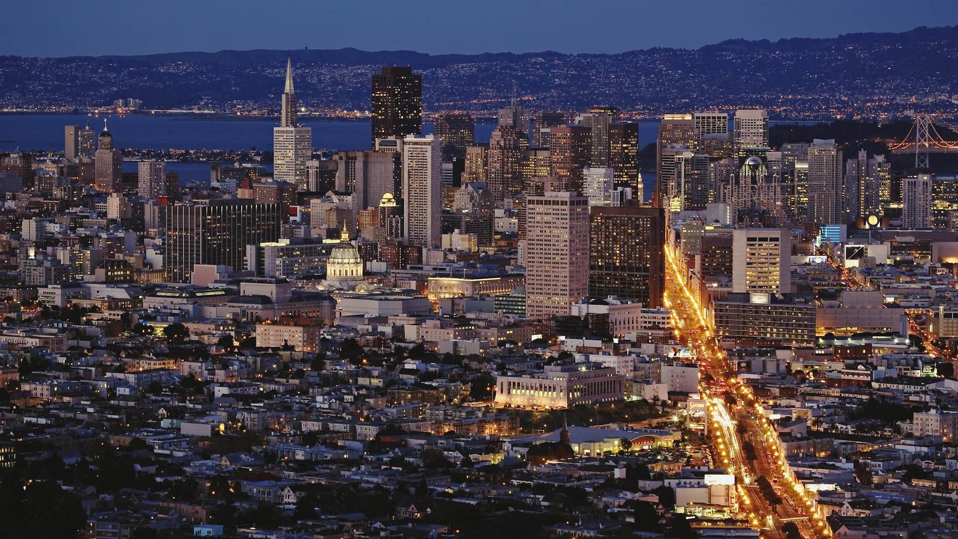 Free photo San Francisco aerial view