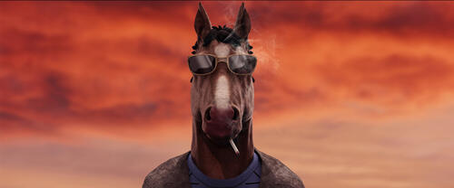 Брутальный конь в очках