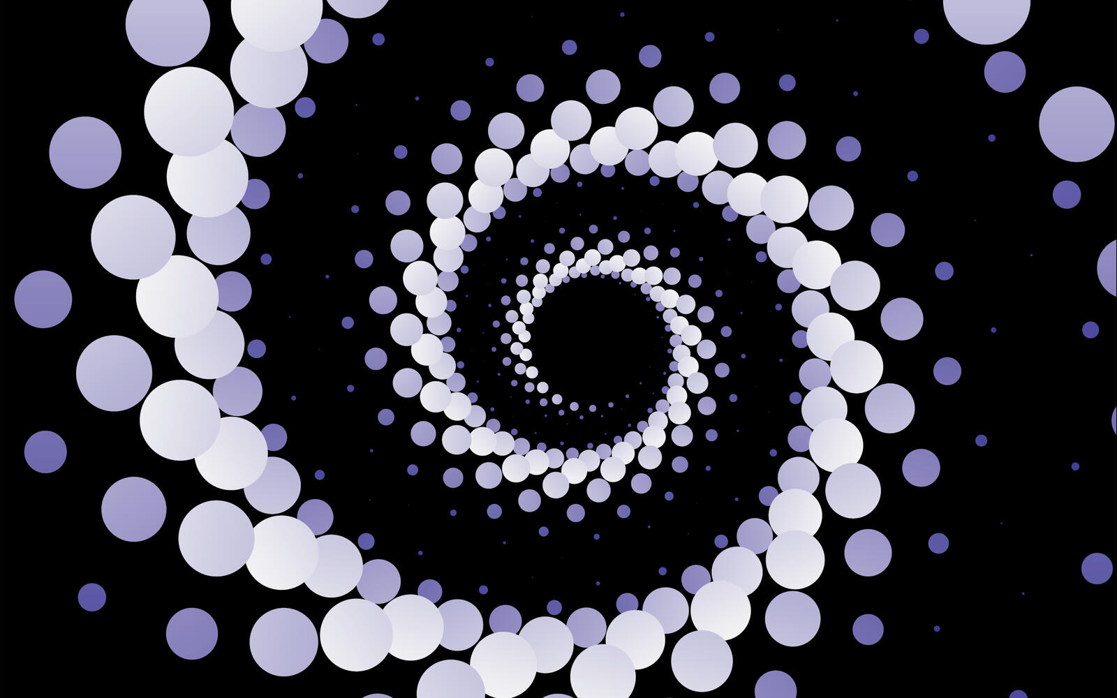 Бесплатное фото Спиральная абстракция из шариков