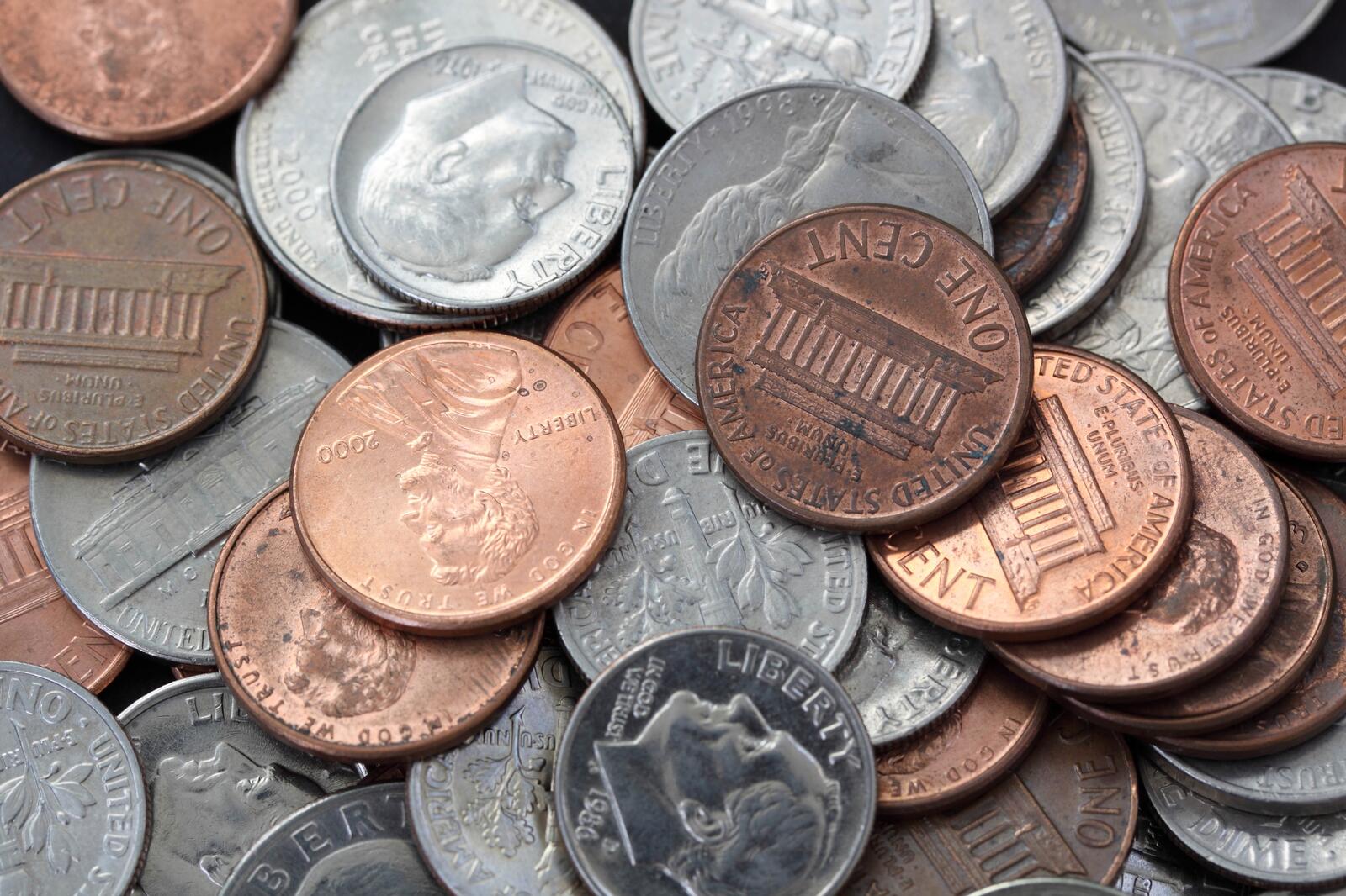 Free photo Coins American cents
