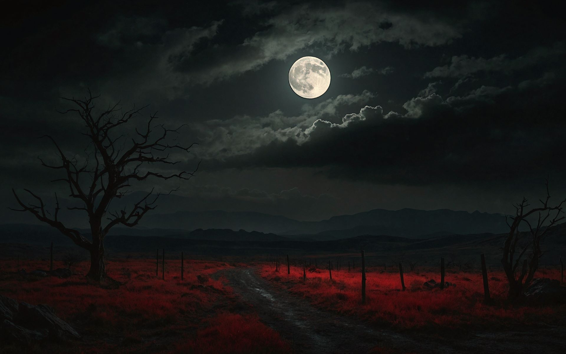Бесплатное фото Лунная ночь.