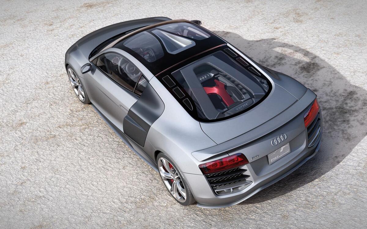 Audi R8 top view