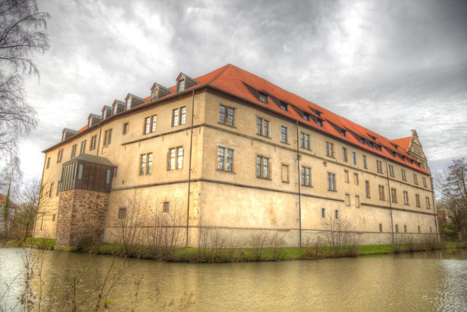 免费照片德国的水上别墅