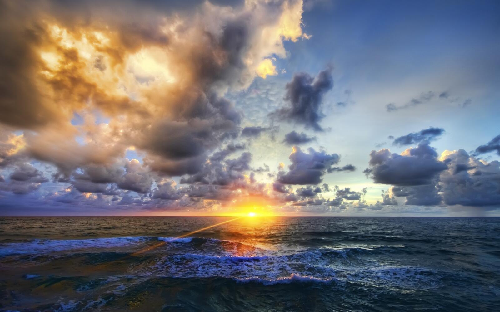 免费照片海上日落
