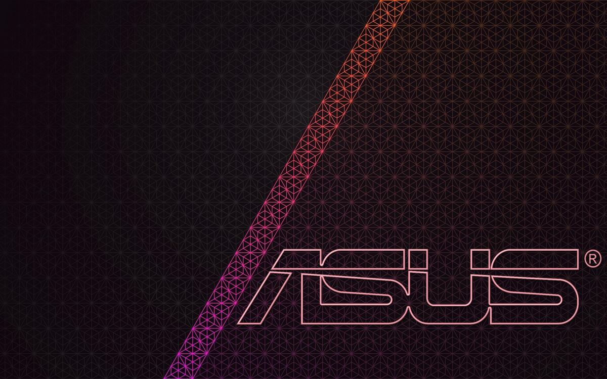 Asus logo on abstract background