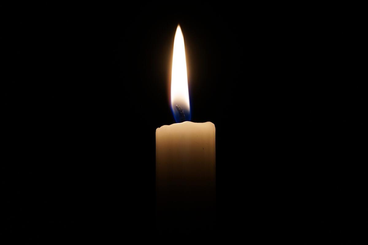 A candle in the darkness