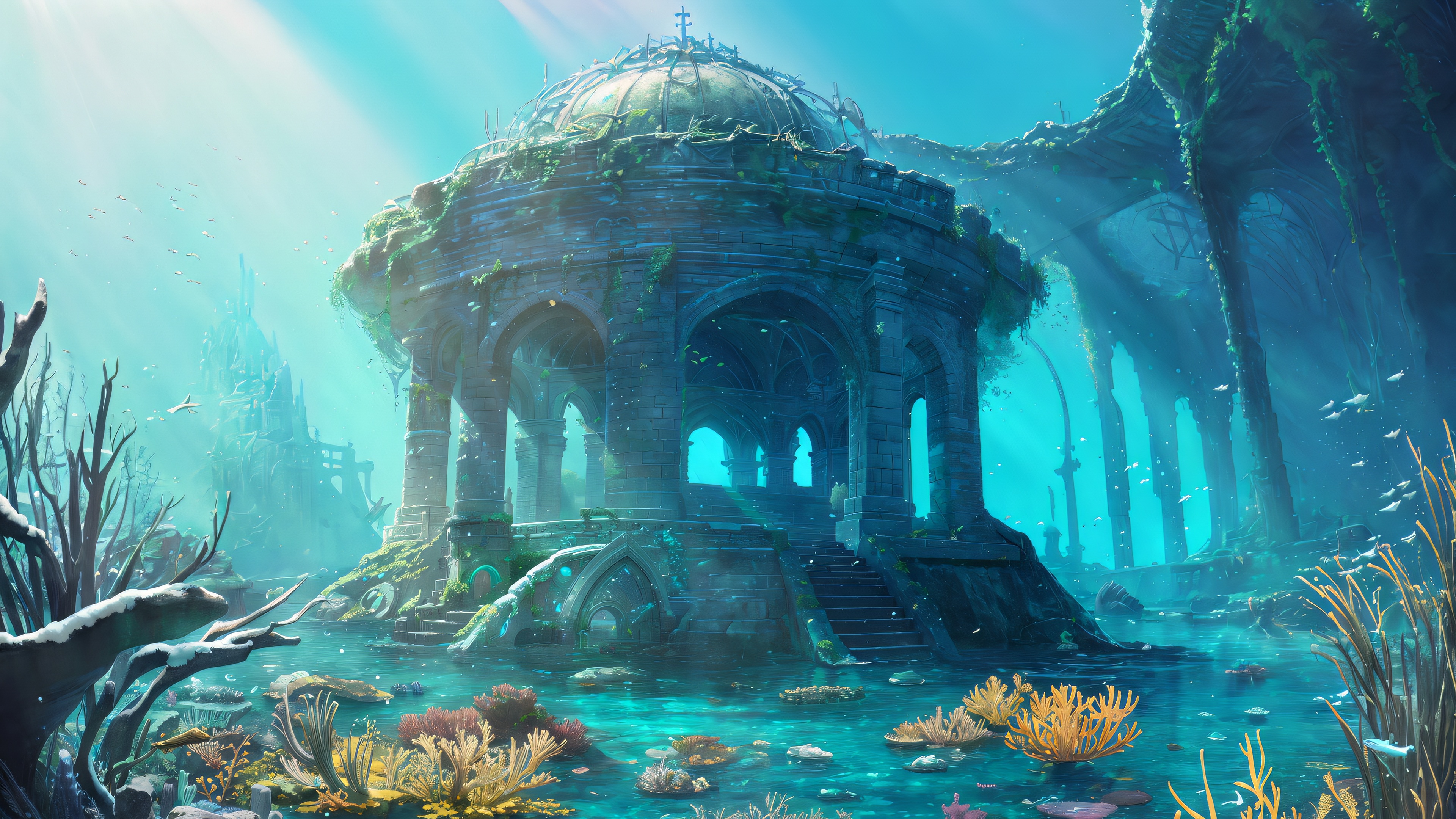 Free photo Atlantis - the sunken world