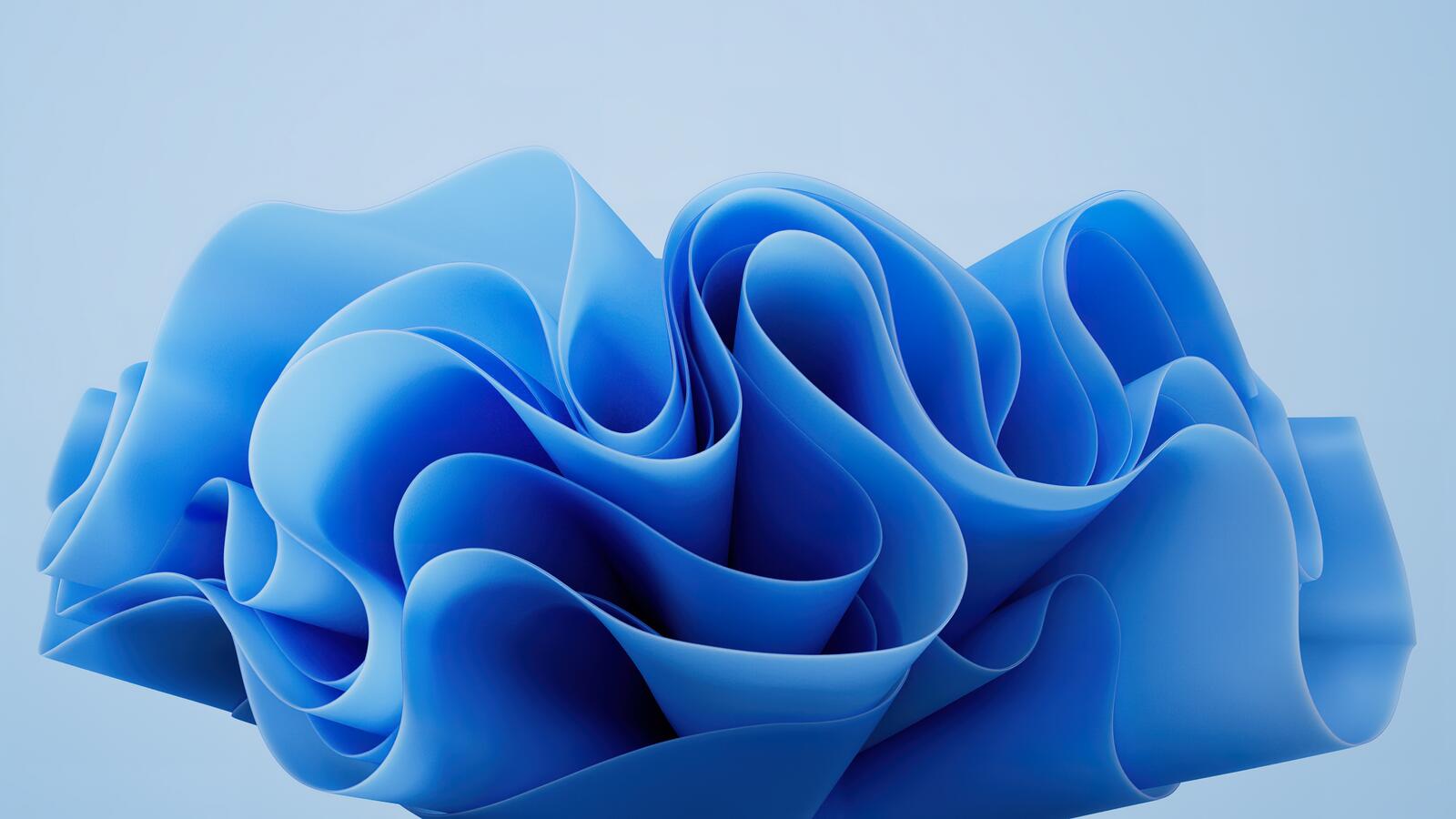 Бесплатное фото Синяя абстрактная волна