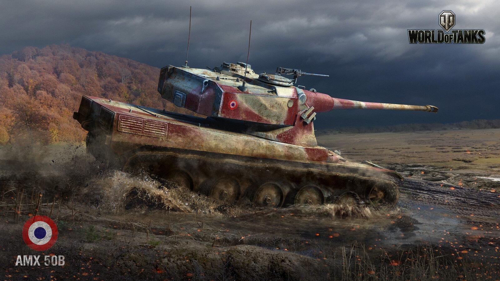 免费照片坦克世界中的 AMX 50B