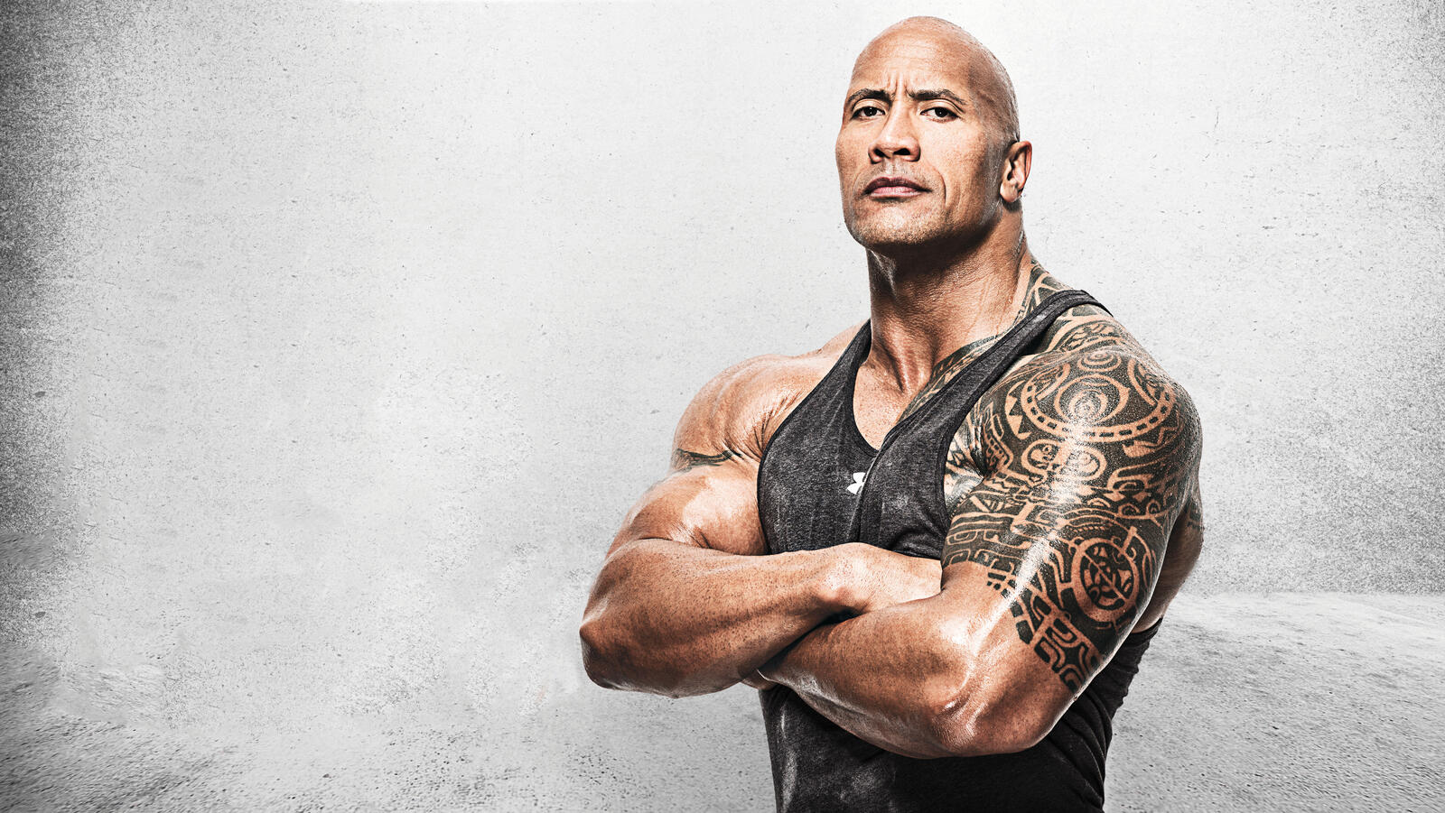 Free photo Dwayne Johnson is widely known as the rock