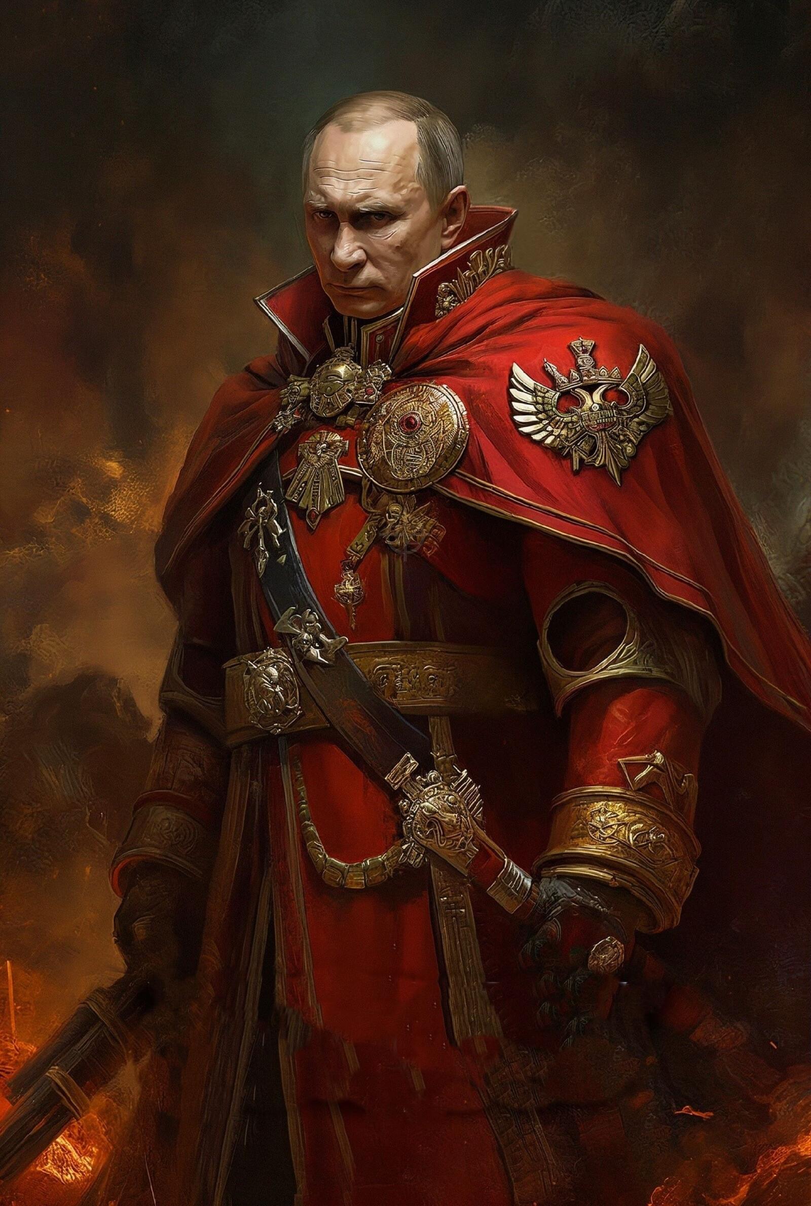 Бесплатное фото Непобедимый воин мистер Путин