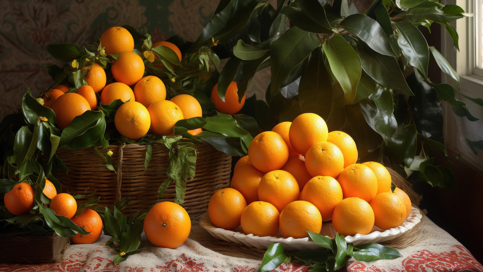 Бесплатное фото Натюрморт с апельсином