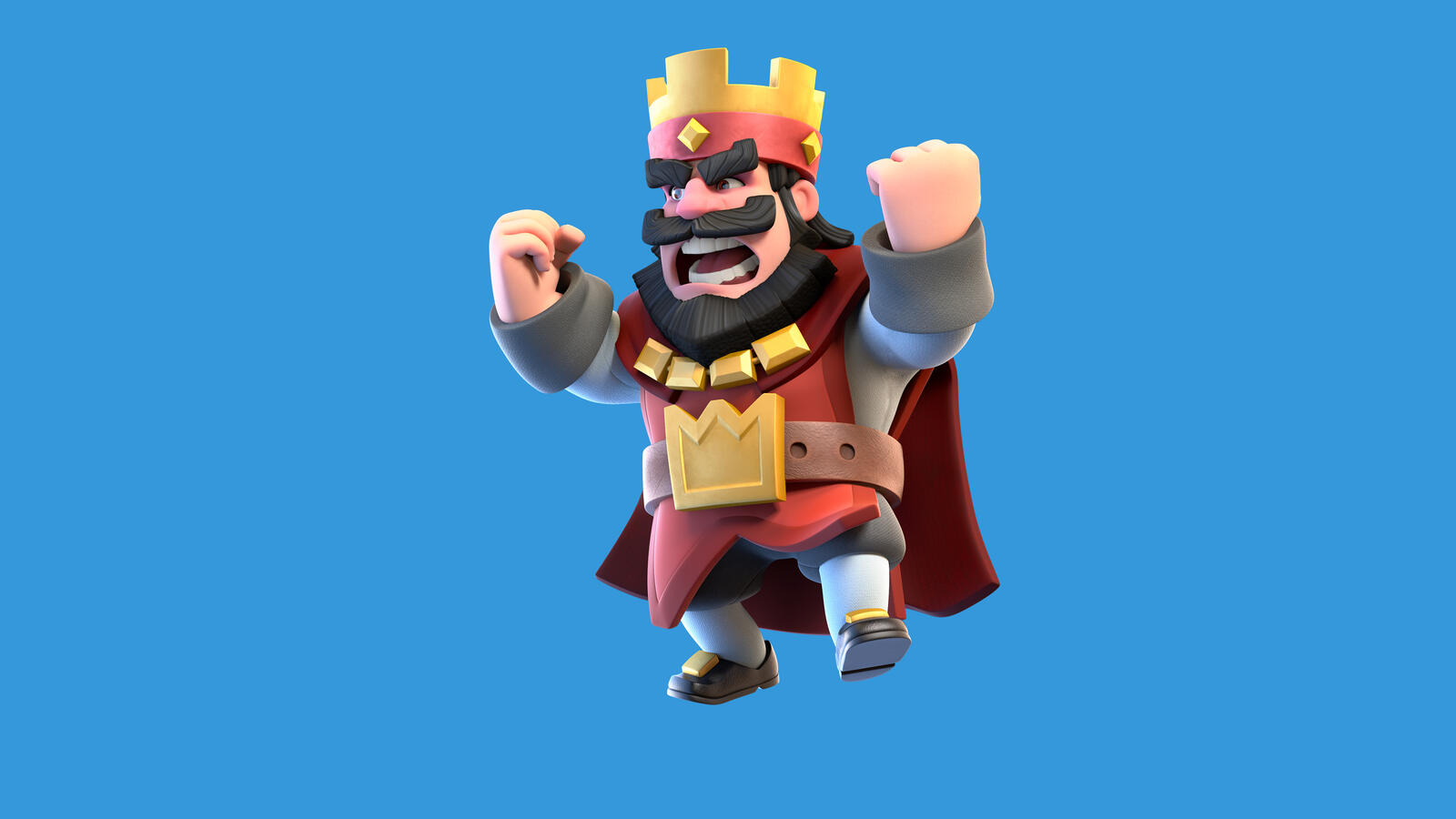 Free photo The king from the game clash royale