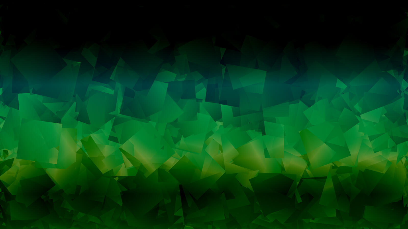 Бесплатное фото Зеленая абстракция с изображением прямоугольных фигур