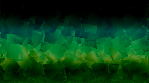 Green abstraction with an image of rectangular shapes
