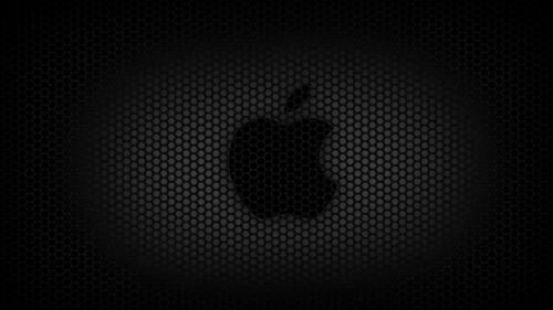 Mac logo on dark background