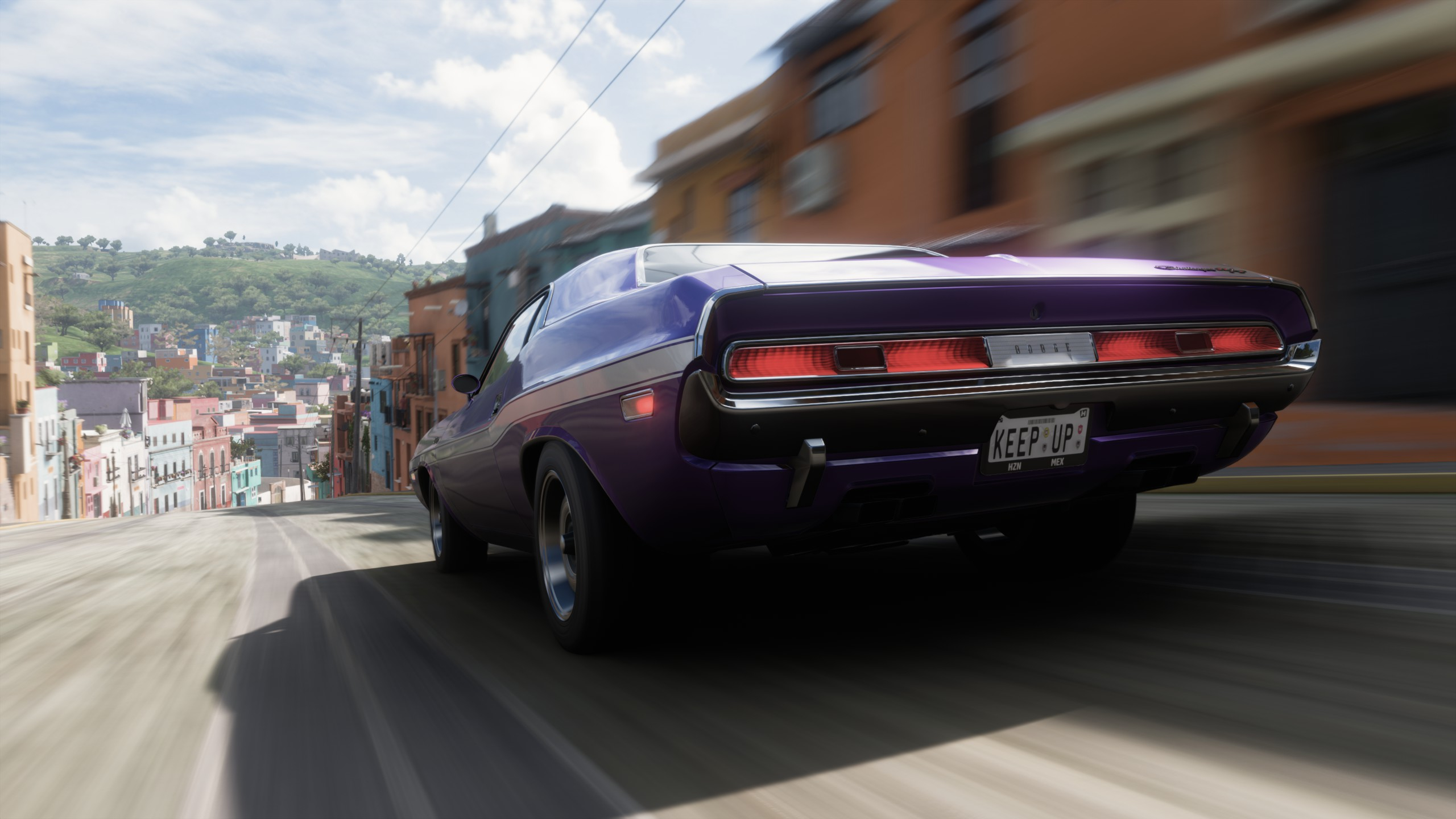 Dodge Challenger in the game forza horizon 5