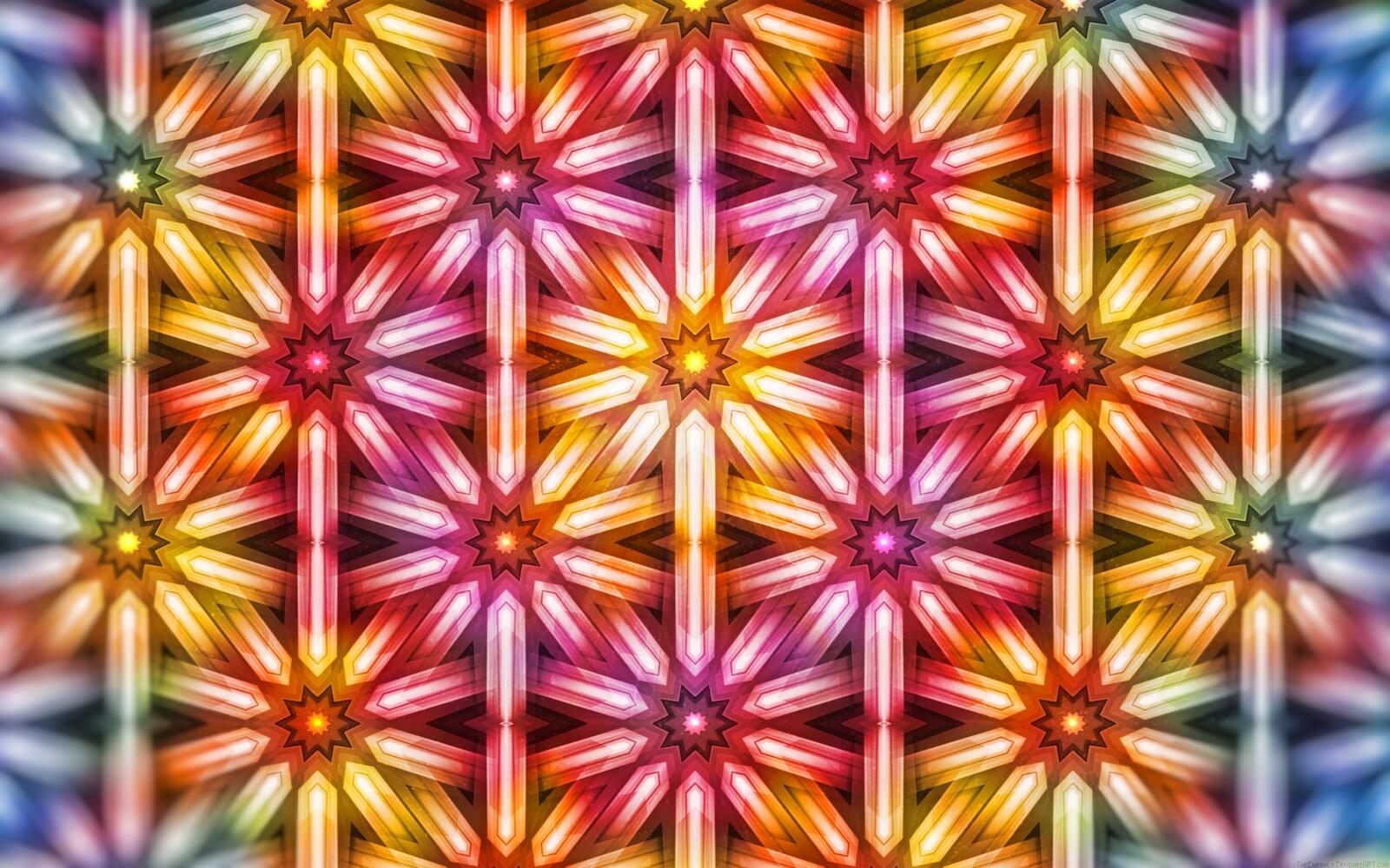 Free photo Kaleidoscope pattern