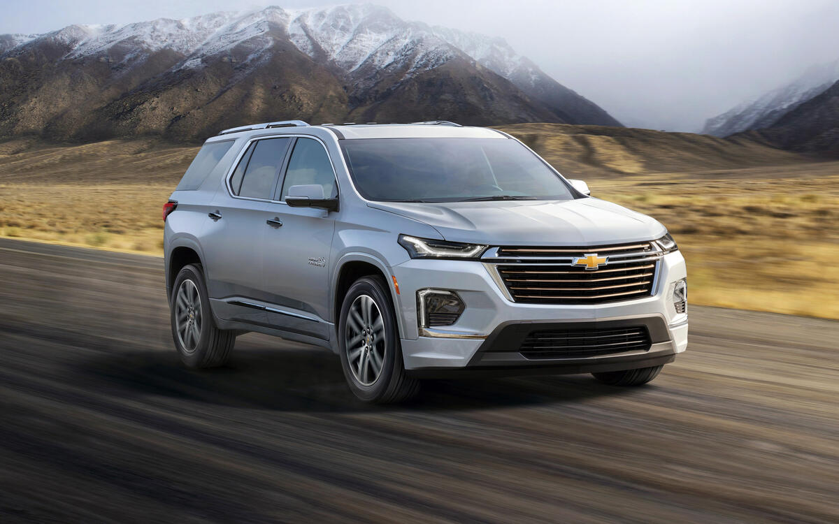 Silver luxury SUV from Chevrolet