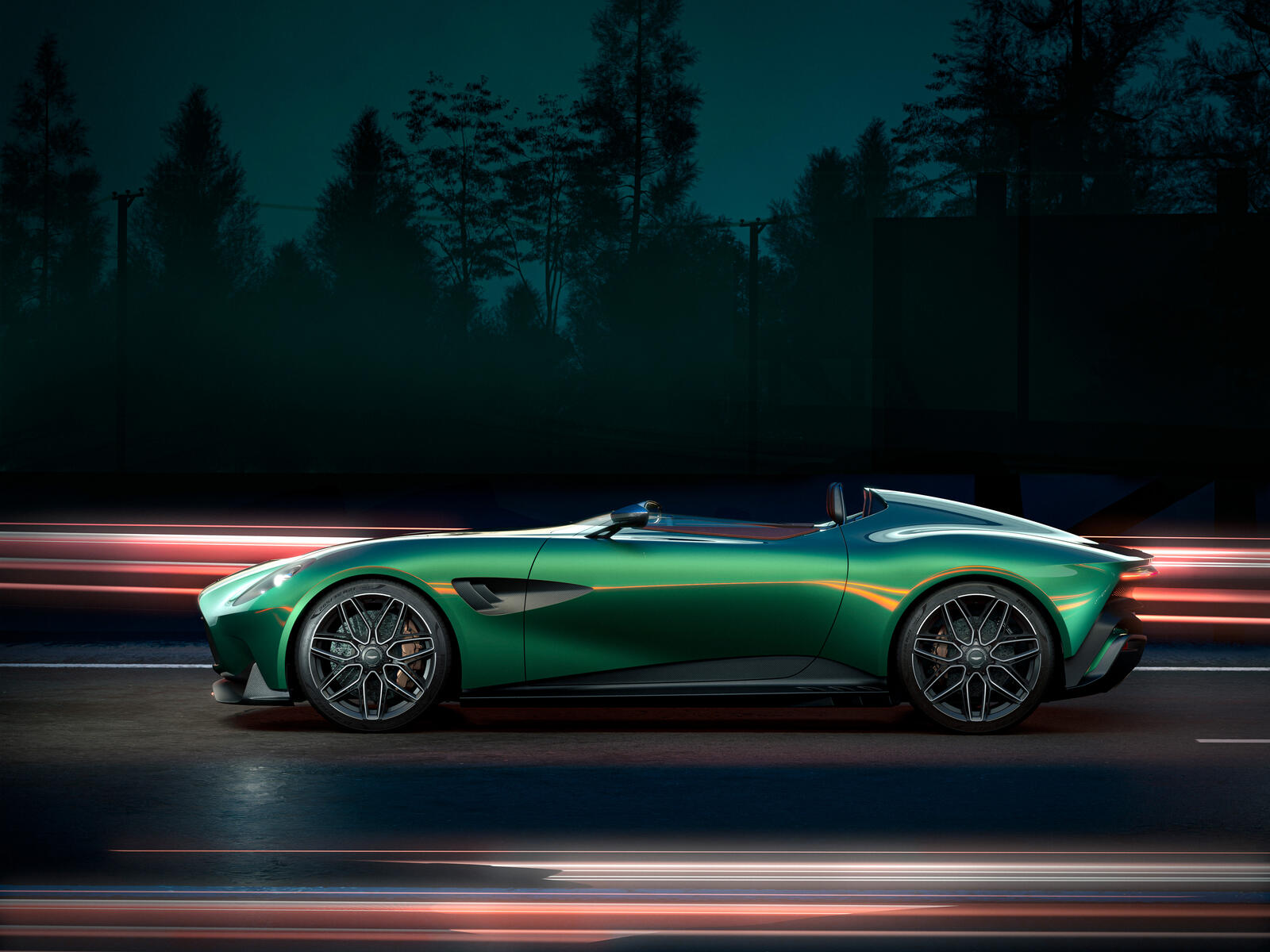 Free photo Aston Martin 2022 in green bodywork