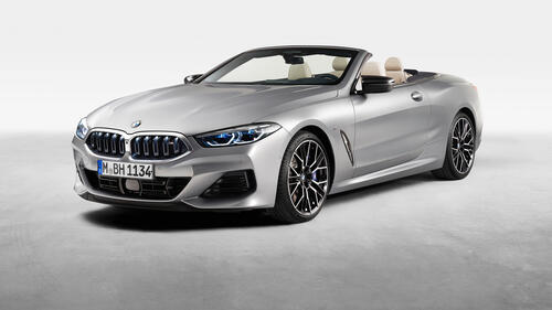 Bmw m850i 2022 silver convertible