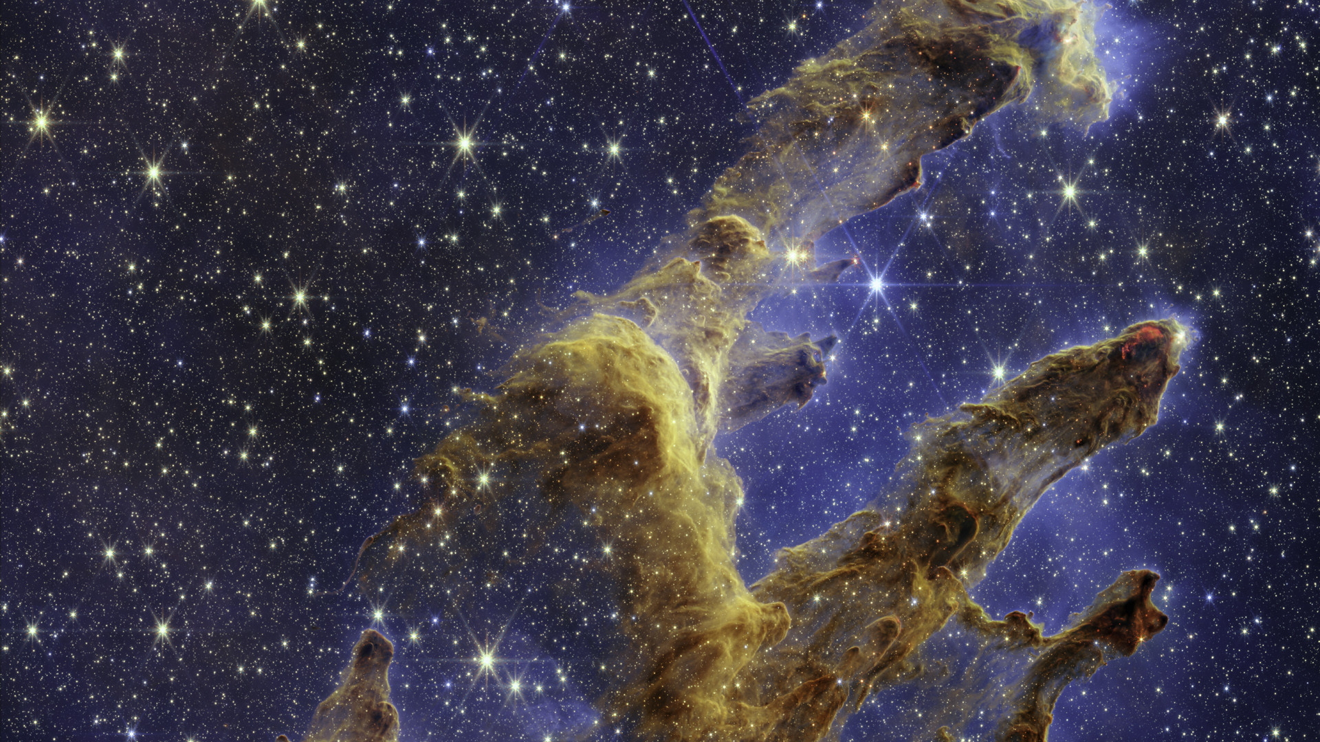 Бесплатное фото Космическая туманность со звездами