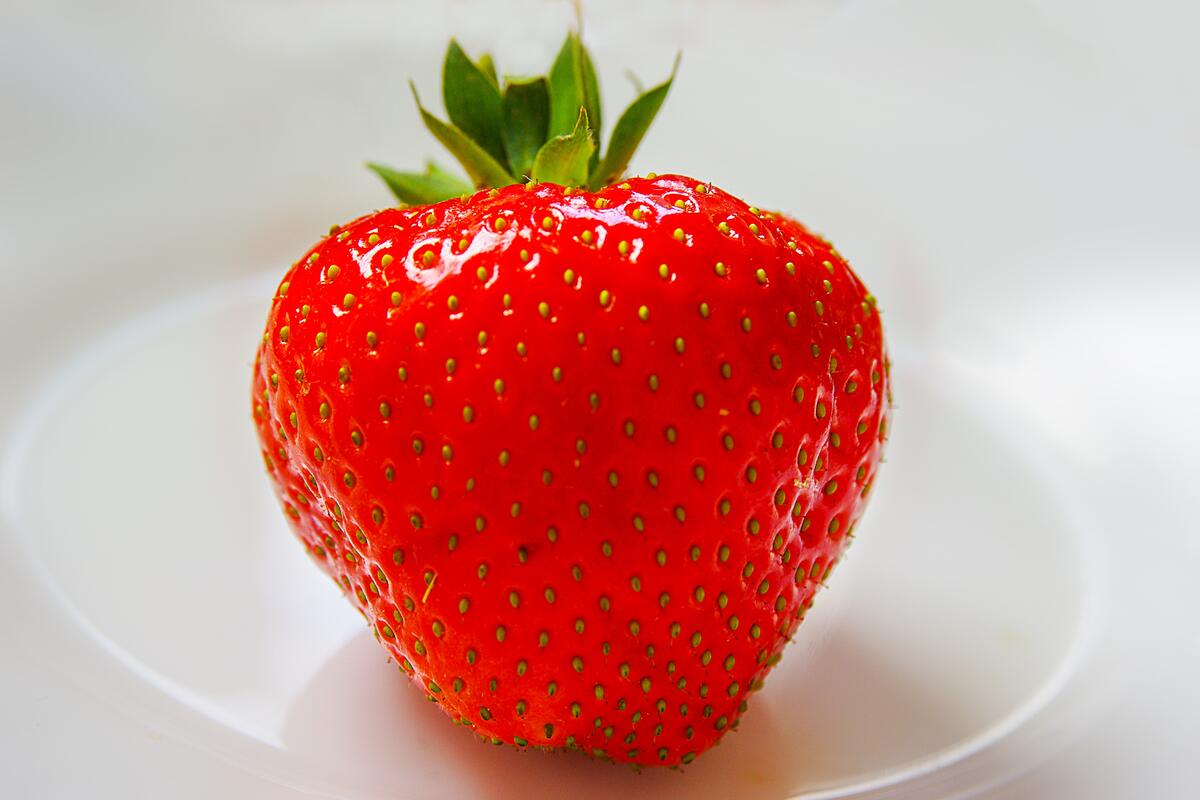 Ripe red strawberries