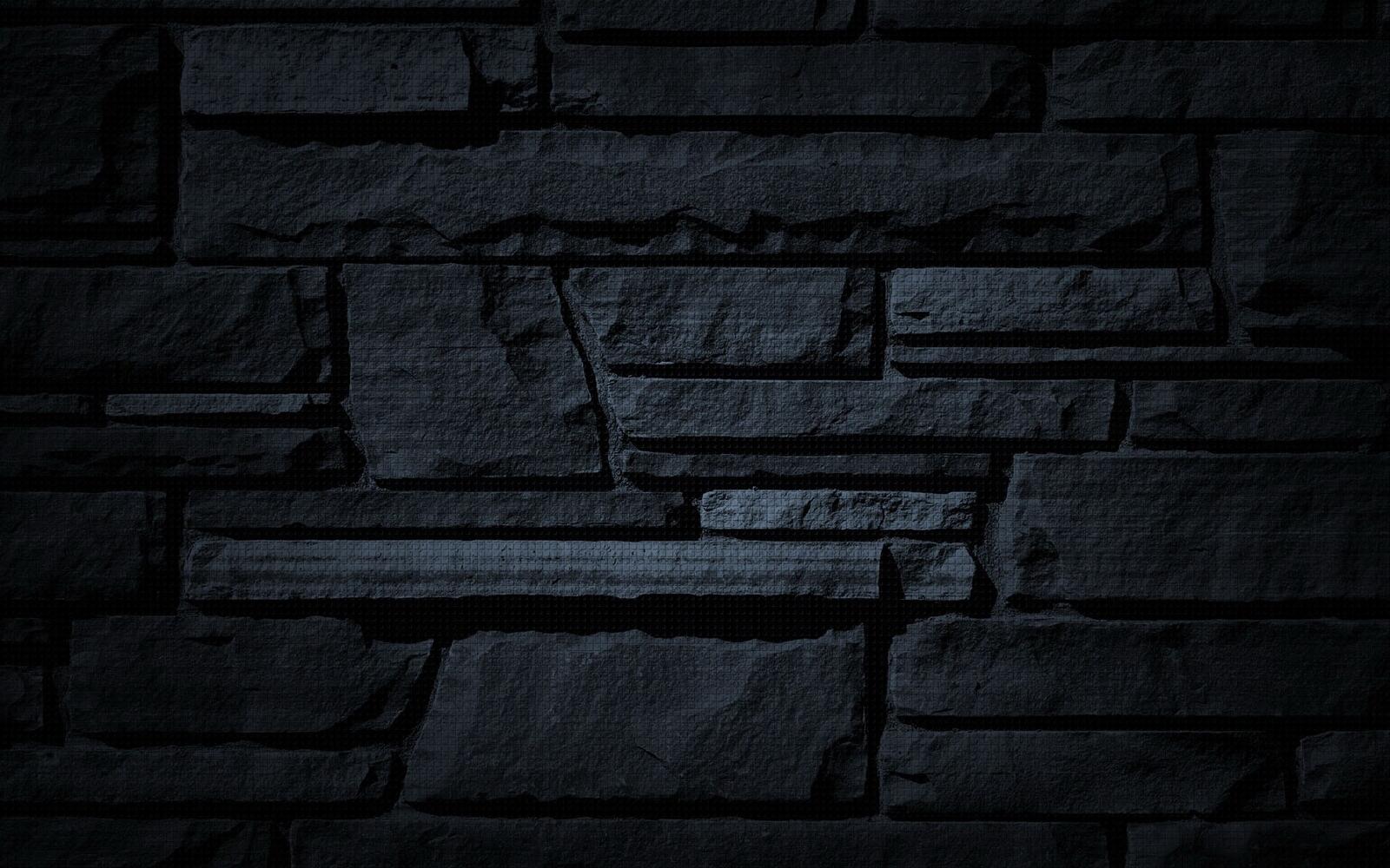 Free photo Black stone wall