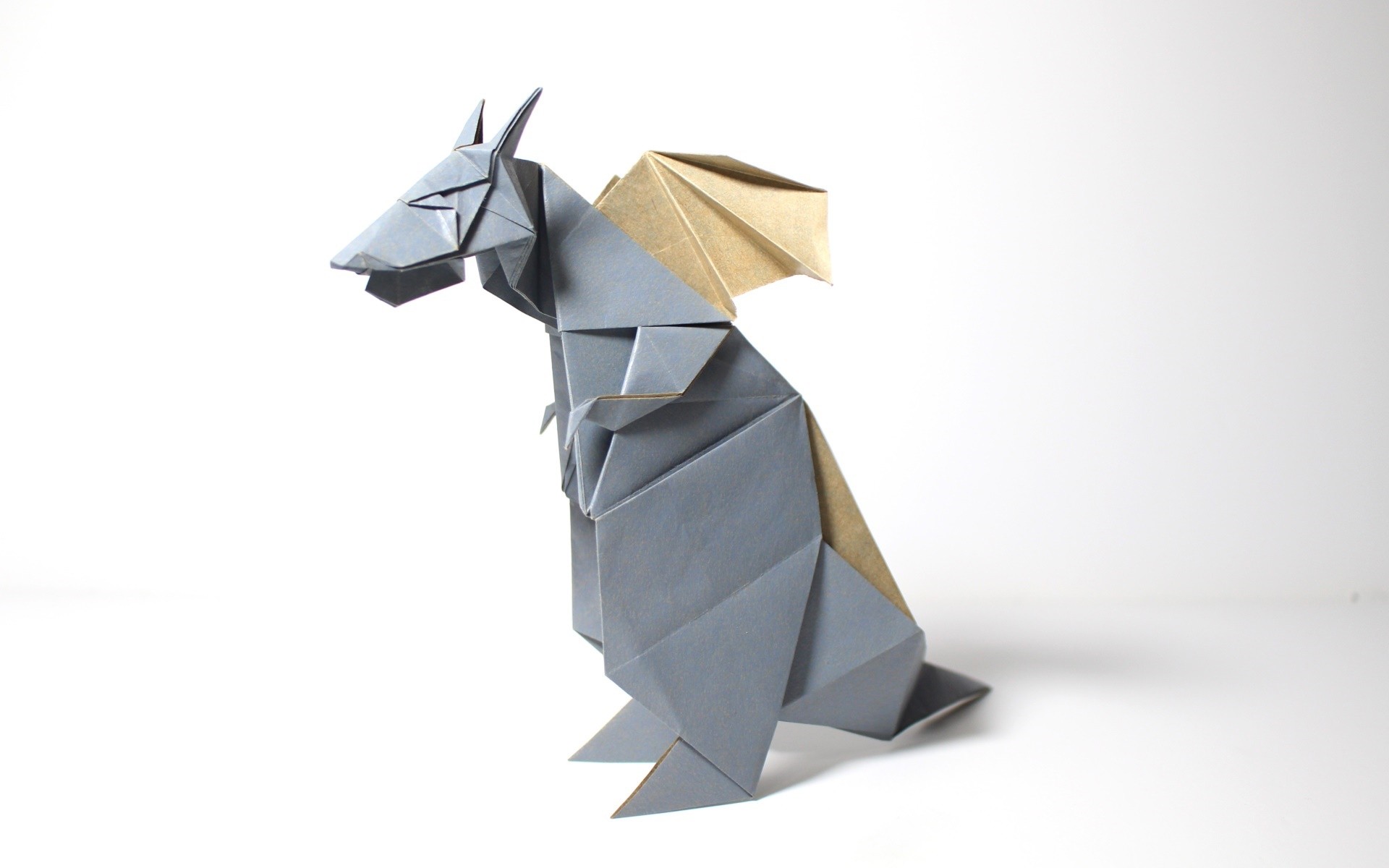 Фото бесплатно дракон, оригами, бумага