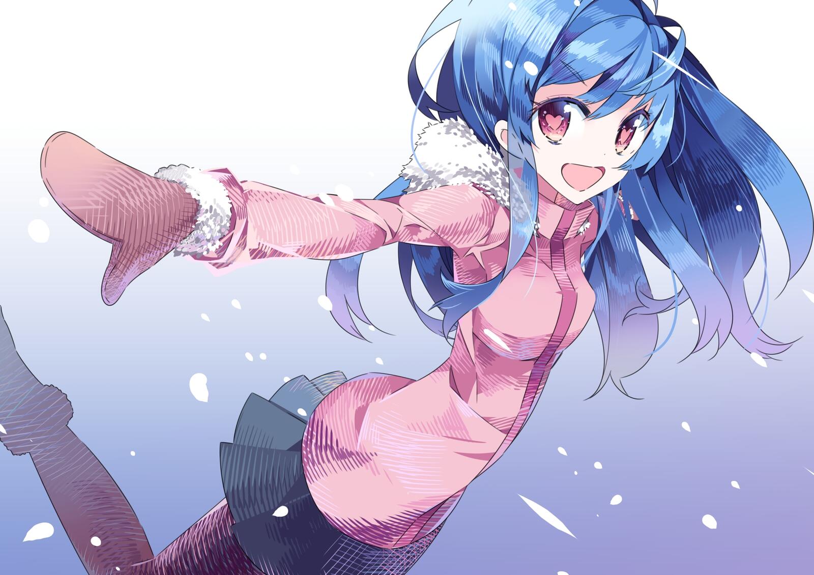 Wallpapers wallpaper anime girl winter outfits an anime on the desktop