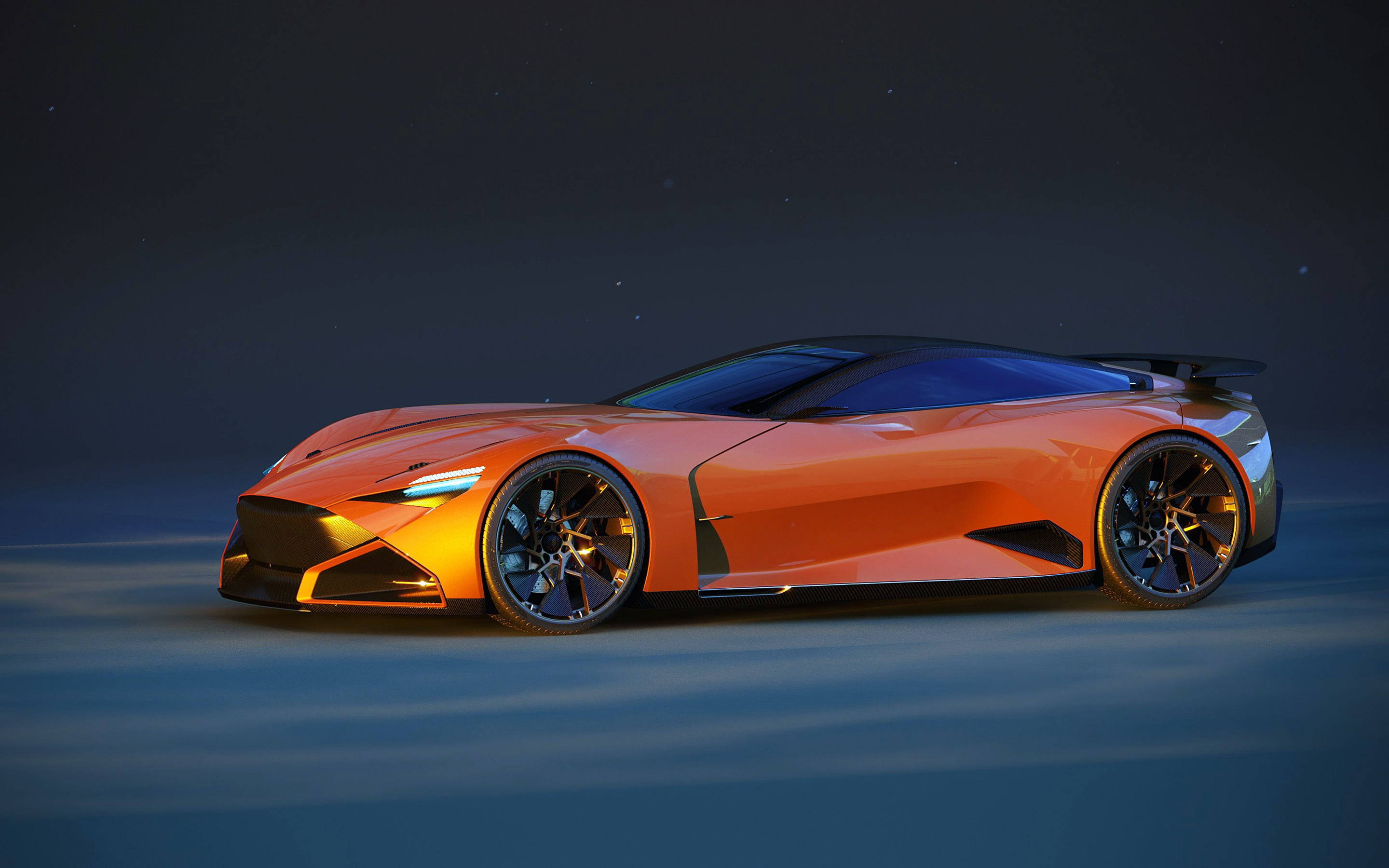 Wallpapers orange supercars side view wallpaper continental on the desktop