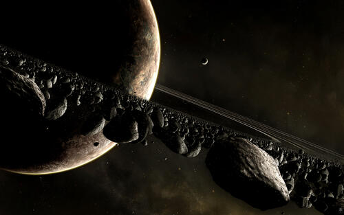 Planet rings made of asteroids