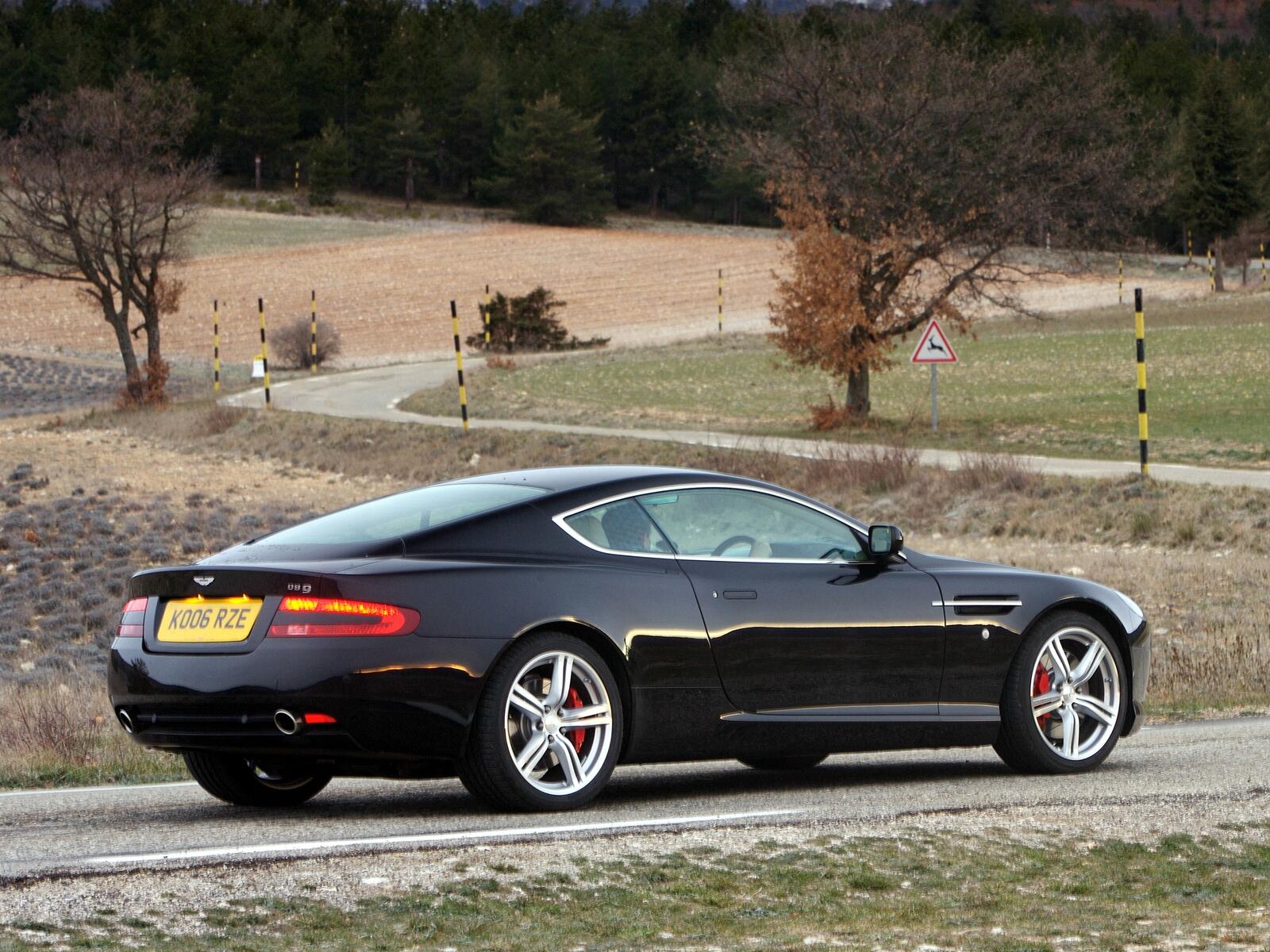 Free photo Aston Martin rear view