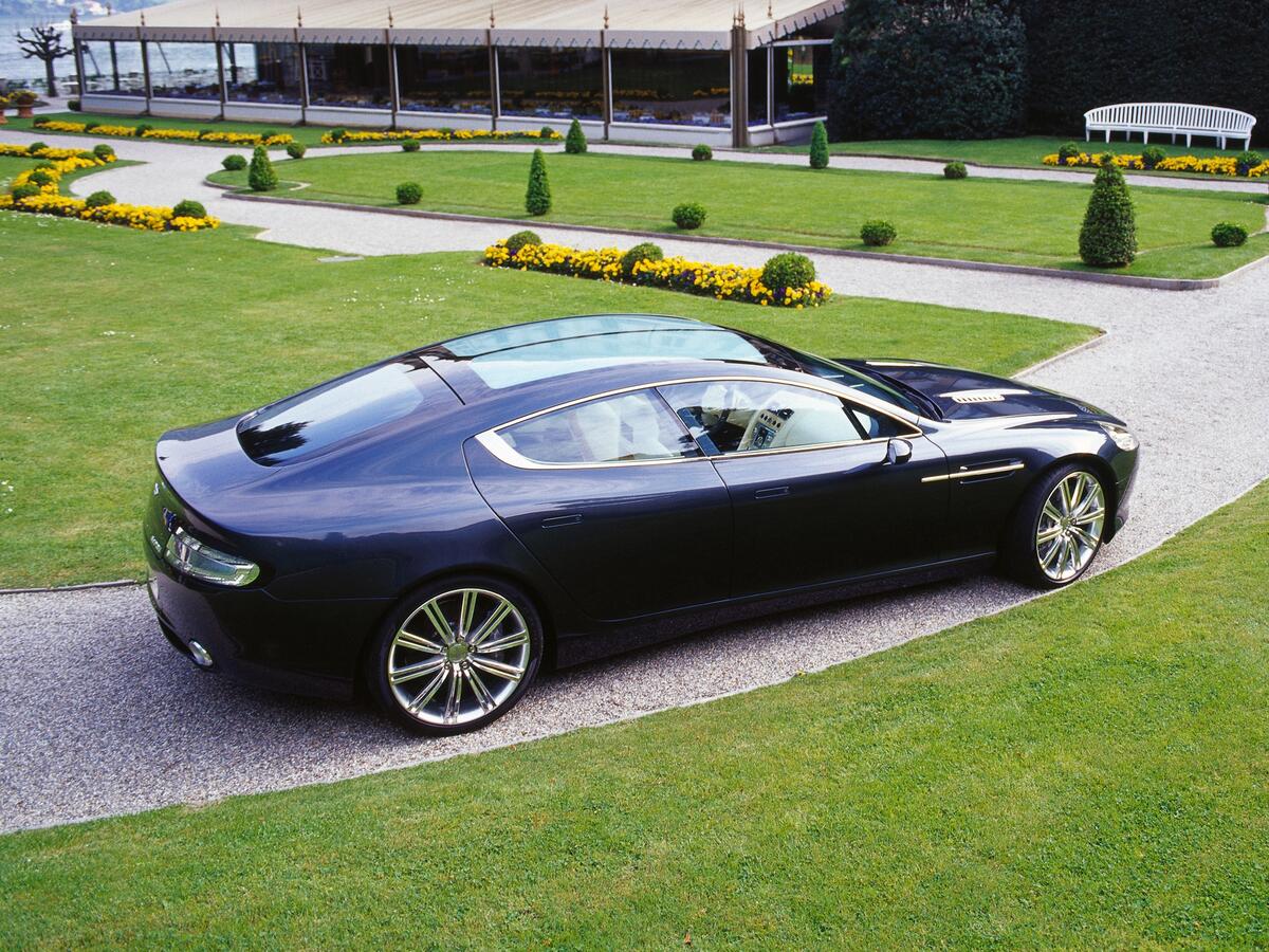 Aston Martin DBS in black.