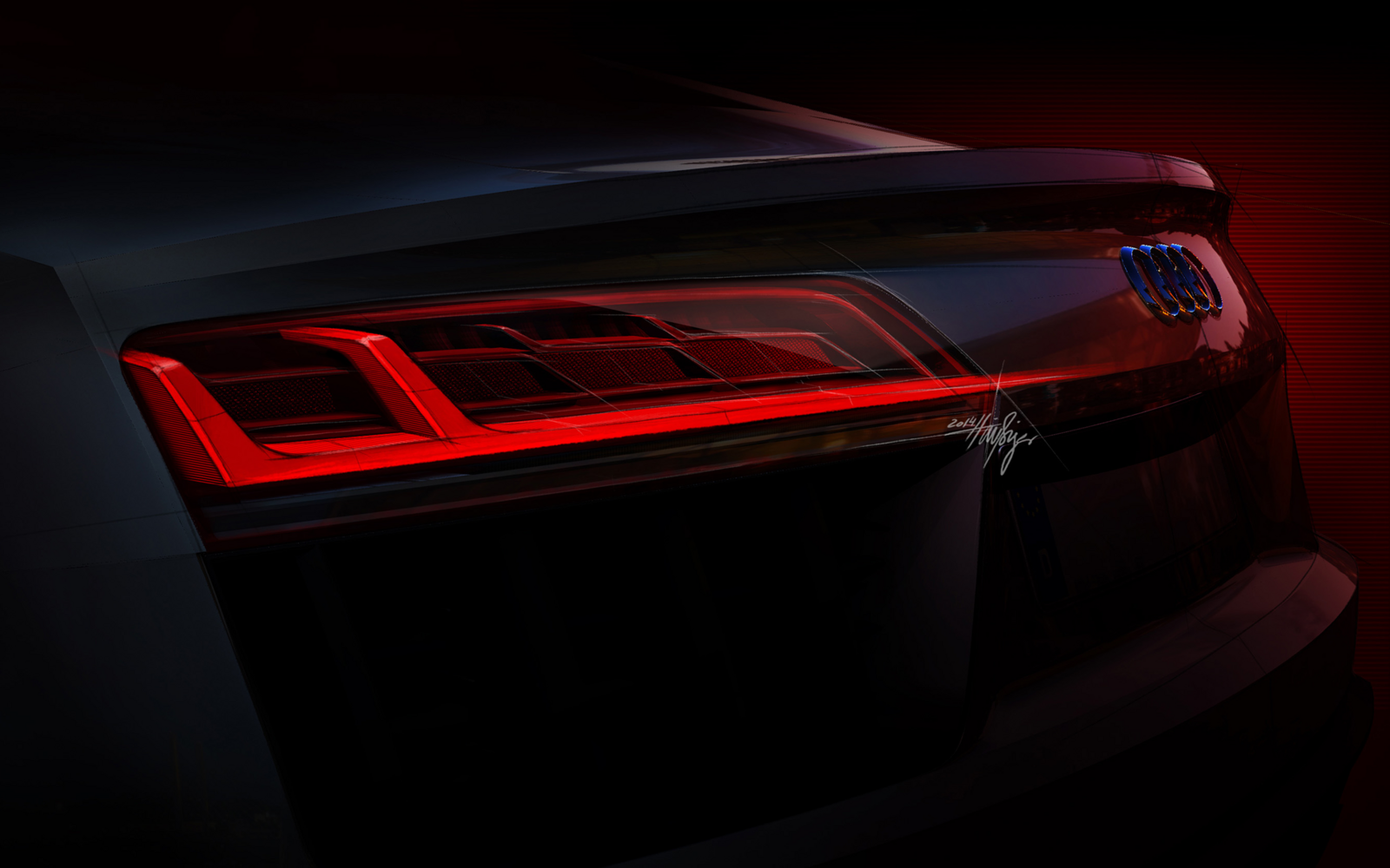 Бесплатное фото Задняя оптика Audi R8