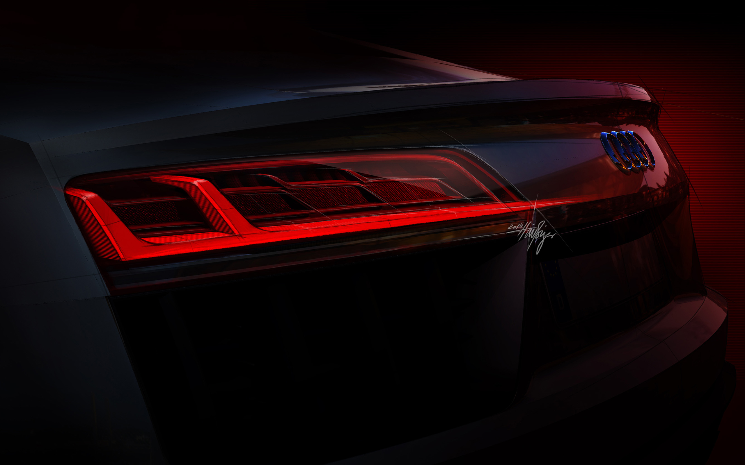 Бесплатное фото Задняя оптика Audi R8
