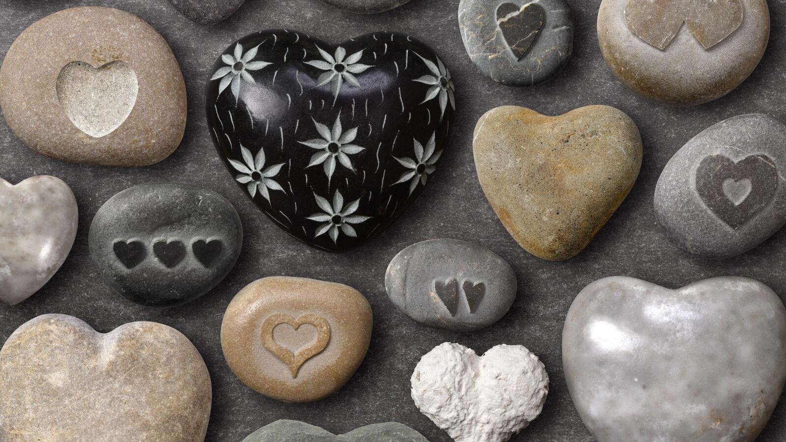 Wallpapers crafting wallpaper heart stones stones on the desktop