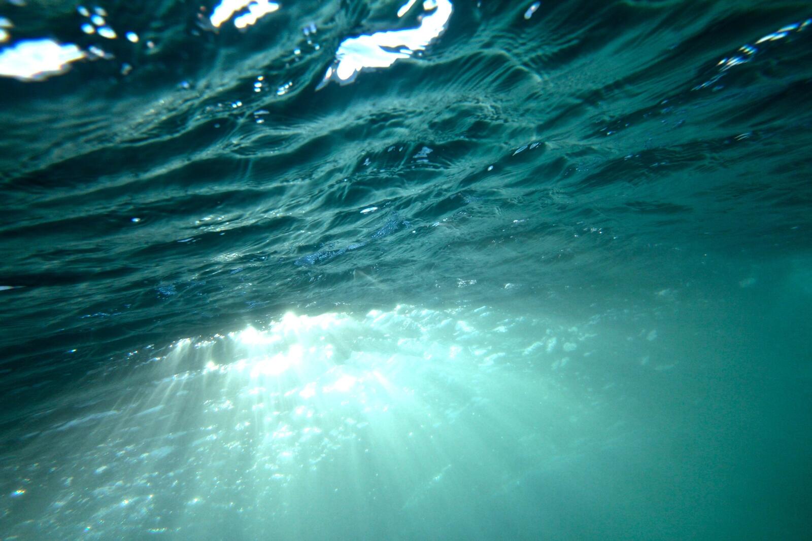 免费照片水下的太阳光