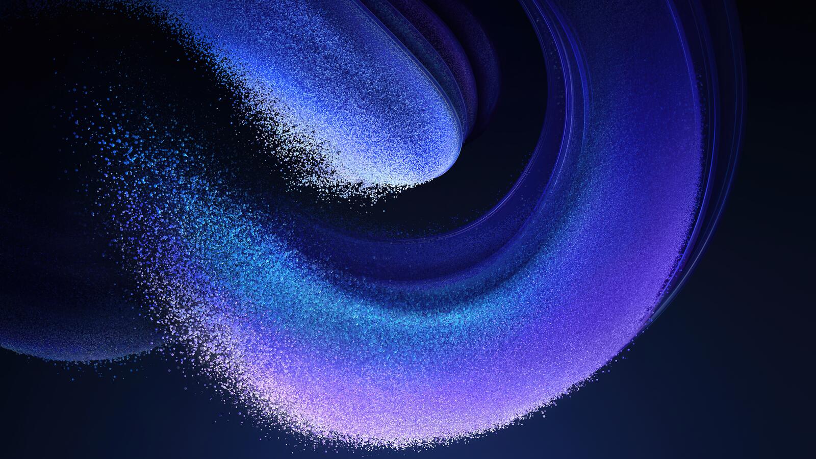 Абстракция вихревой синей воронки из песка