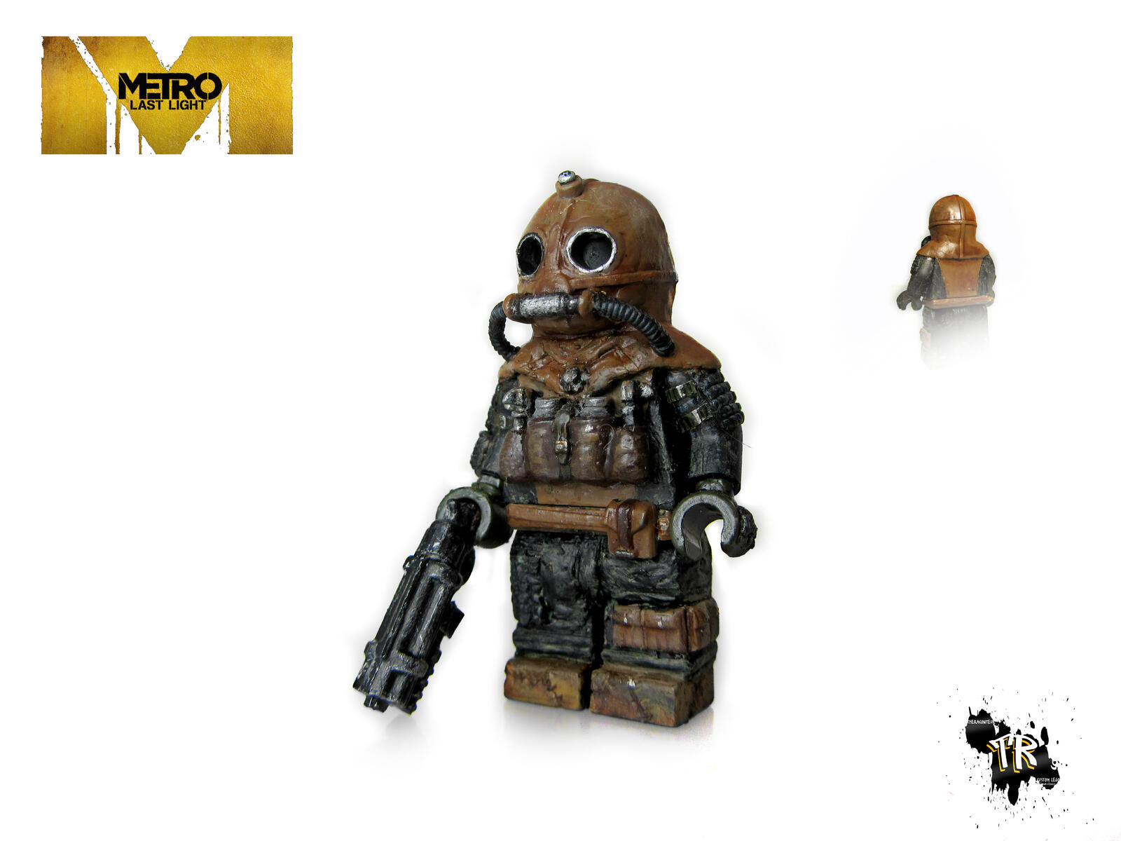 Бесплатное фото Лего человечек из апокалипсиса