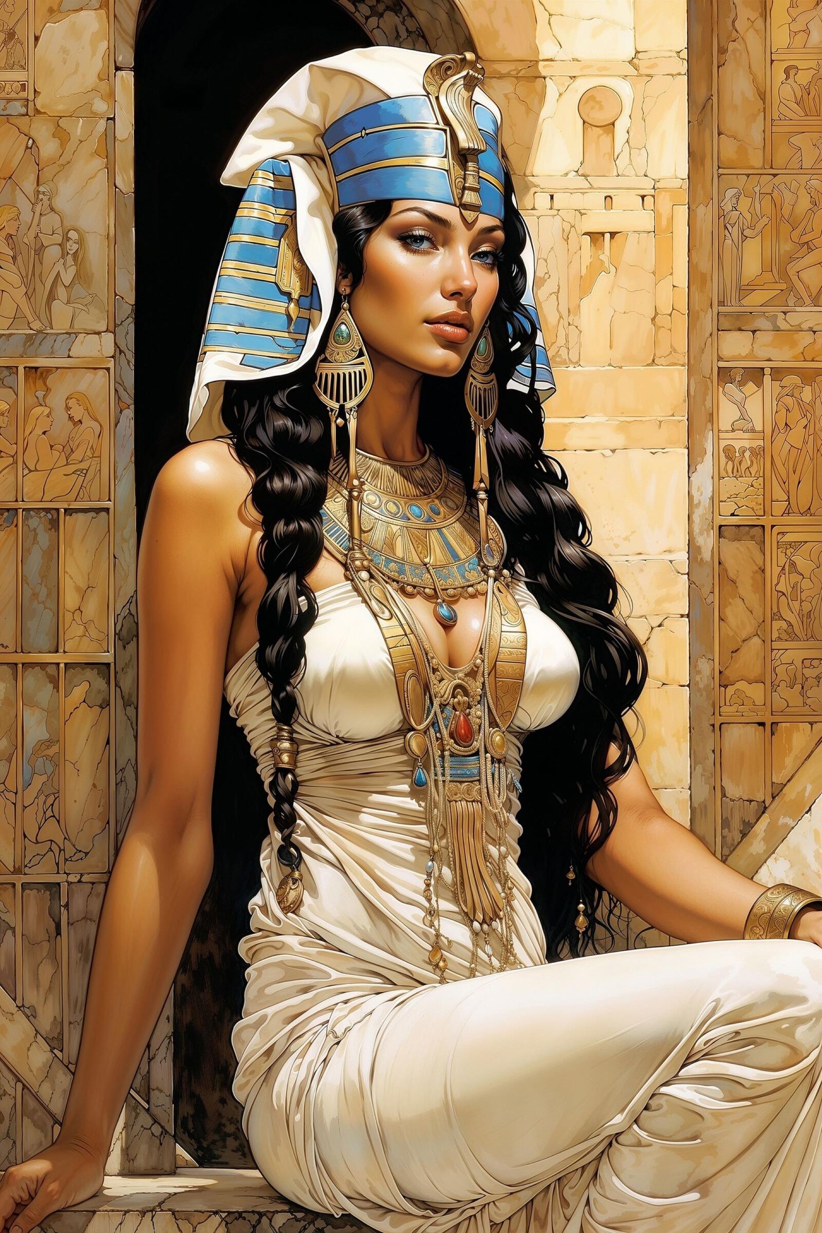 Бесплатное фото Египетская царица