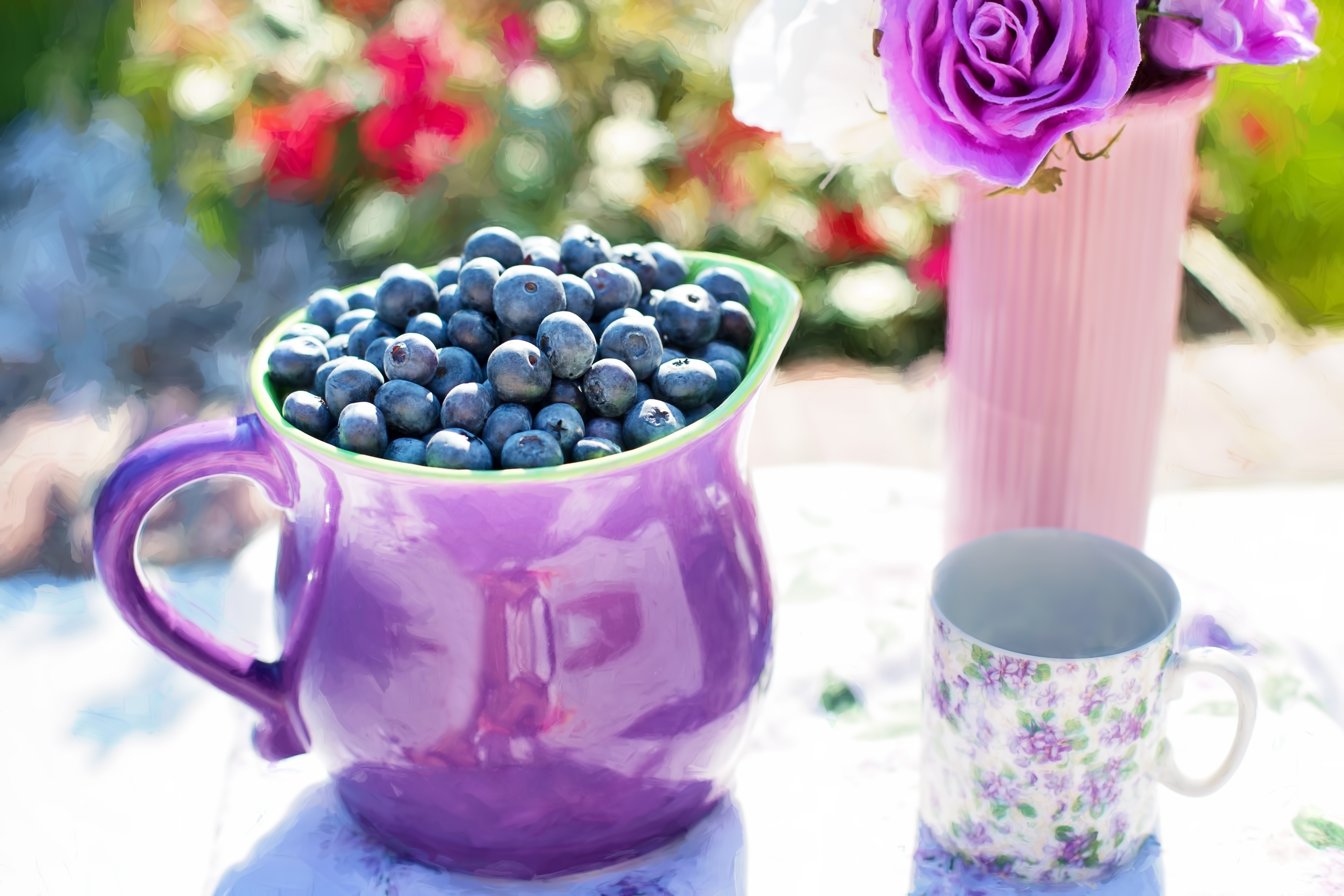 一整罐蓝莓