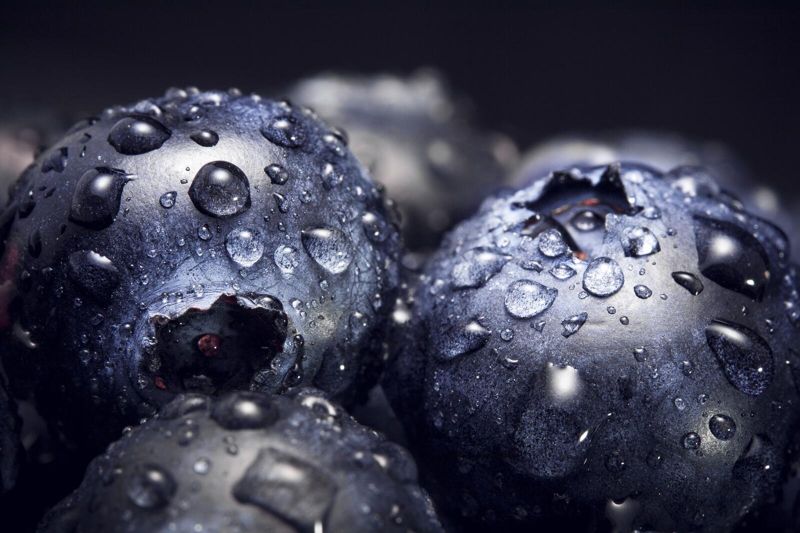 Free photo A wallpaper of washed blueberries