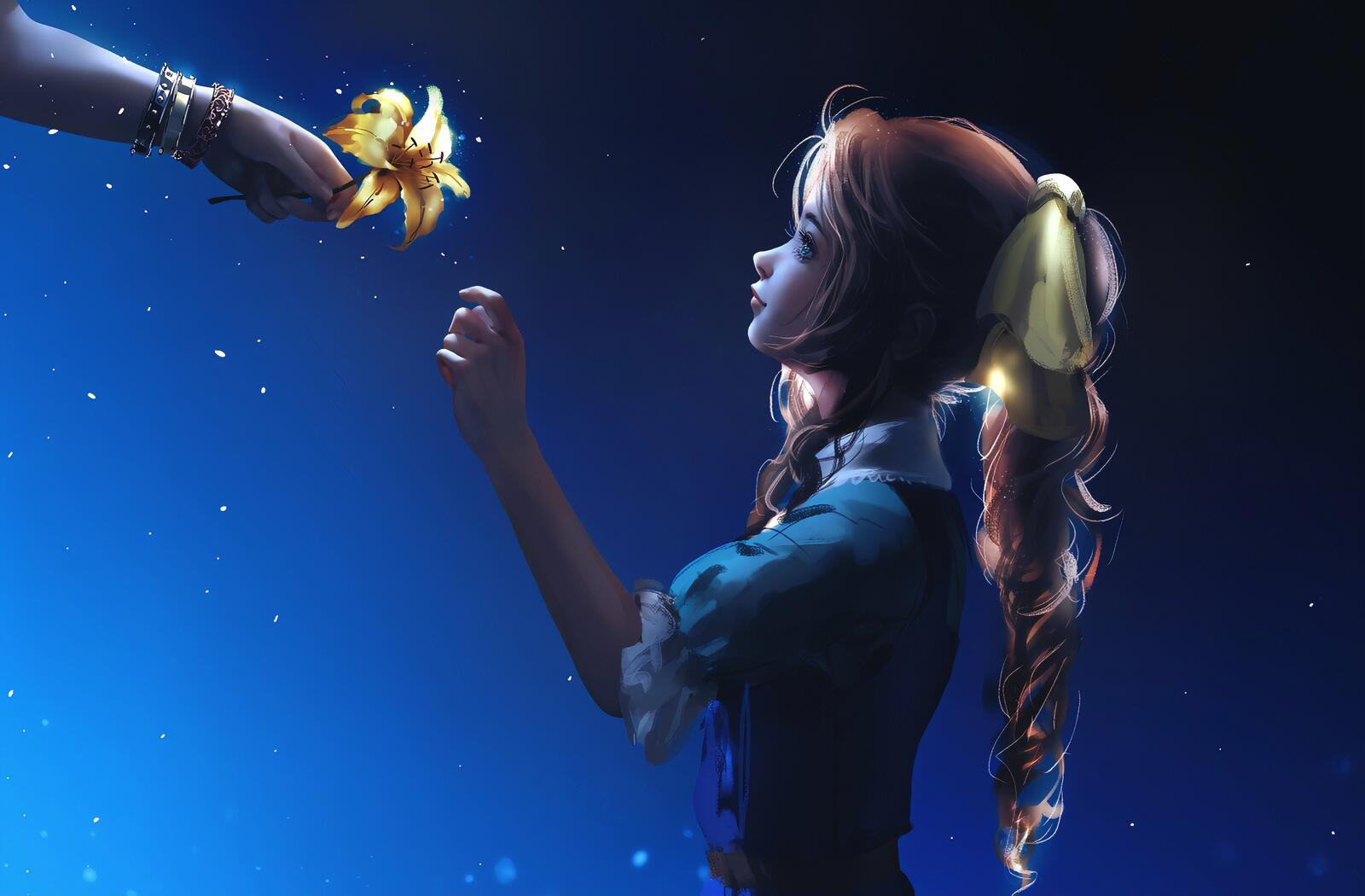 Бесплатное фото Девочка из игры Final Fantasy VII