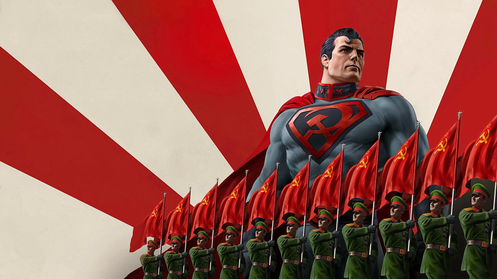 Free photo Soviet superman