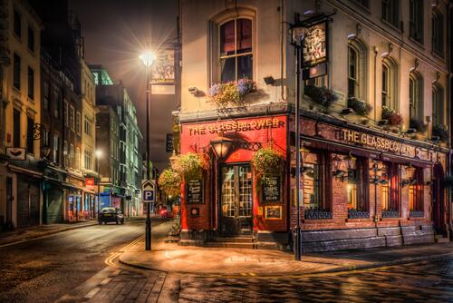 Ночная улица лондона